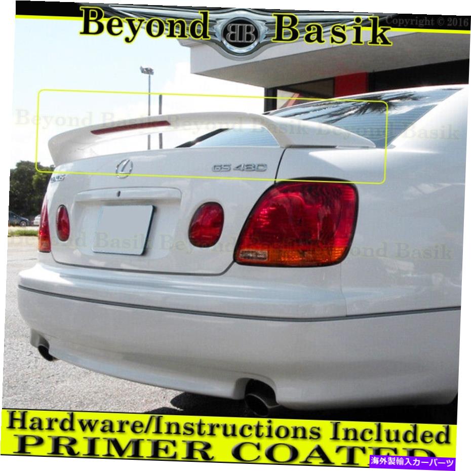 クロームカバー 1998-2005 Lexus GS300 GS400 GS430 Factory Style Rear TrunkネタバレW/Lプライマー 1998-2005 Lexus GS300 GS400 GS430 Factory Style Rear Trunk Spoiler W/L PRIMER【並行輸入品】