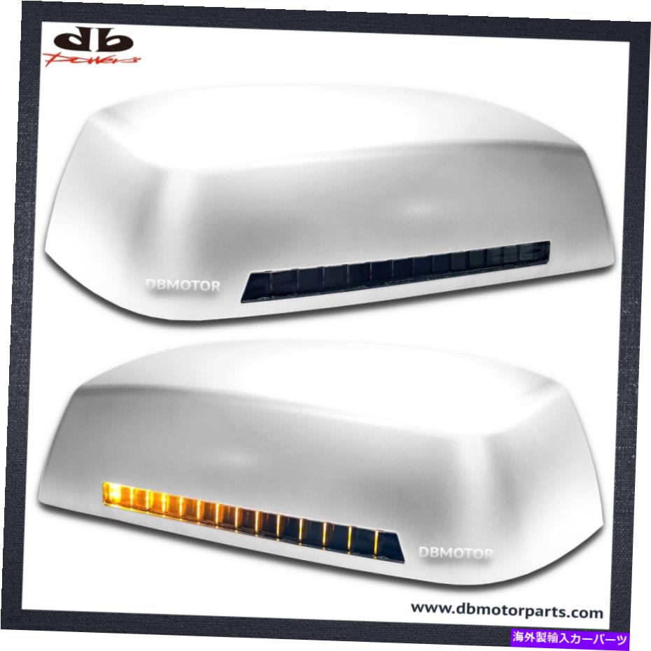 クロームカバー DBMOTOR 2014-2018 LEDインジケーター付きシルバラードミラーカバー-Chrome DBMOTOR 2014-2018 Silverado Mirror Cover with LED Indicator - Chrome【並行輸入品】