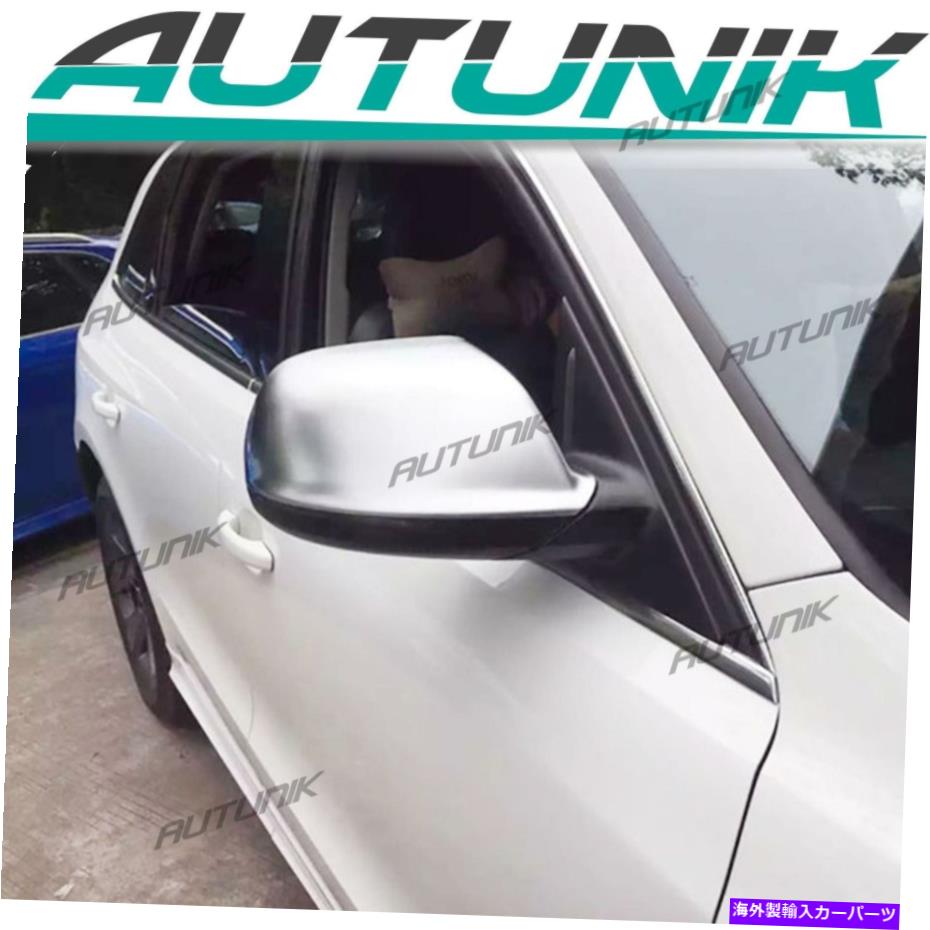 クロームカバー マットクロムサイドミラーカバーキャップフィットアウディQ7 2010-2015 Q5 09-17 w/oアシスト Matte Chrome Side Mirror Cover Caps Fit AUDI Q7 2010-2015 Q5 09-17 W/O Assist【並行輸入品】
