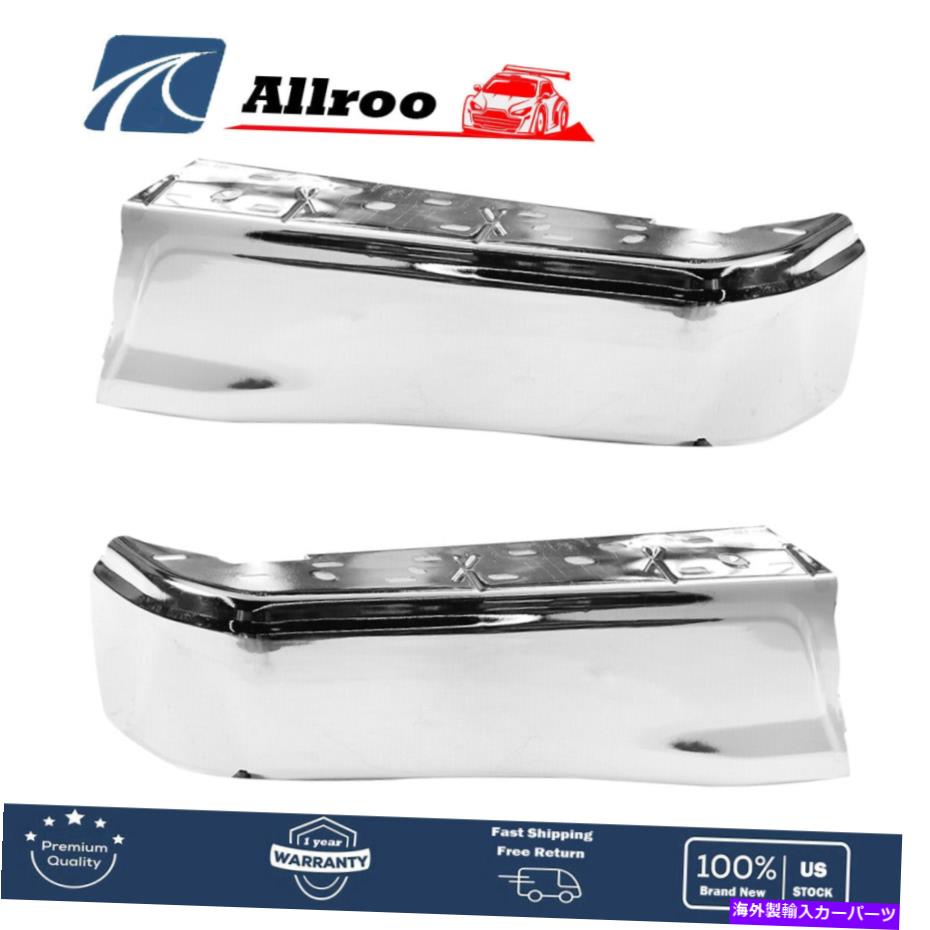 クロームカバー 2015-2020 Ford F150 Reft Reft Rift Side W/O Hole Chromeのバンパートリムフィット Bumper Trim Fit For 2015-2020 Ford F150 Rear Left Right Side W/O Hole Chrome【並行輸入品】
