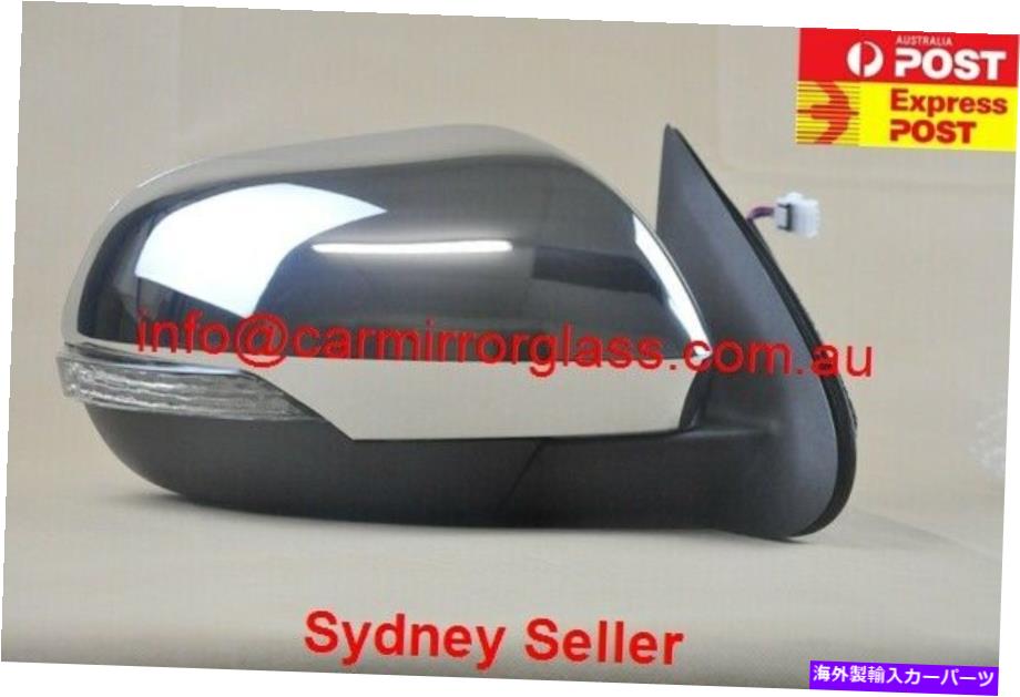 クロームカバー 三菱トリトンMR 2018以降のドアミラー、右（クロムカバー、ブリンカー） DOOR MIRROR FOR MITSUBISHI TRITON MR 2018 ONWARD, RIGHT (Chrome Cover, BLINKER)【並行輸入品】