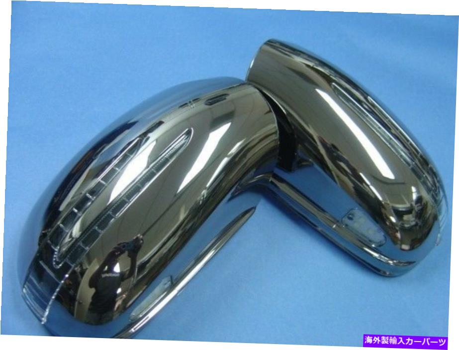 クロームカバー 2矢印LEDクロームブラックドアミラーカバー2005-2008メルセデスベンツW164 ml 2 ARROW LED CHROME BLACK DOOR MIRROR COVERS FOR 2005-2008 MERCEDES BENZ W164 ML【並行輸入品】