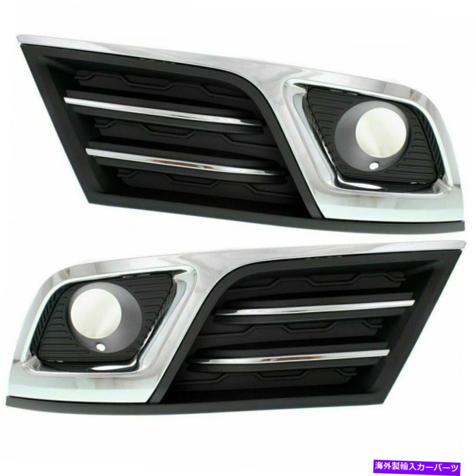 クロームカバー P.Fit for Traverse LTZ 2013 2014 2015フォグランプ付きのフォグランプw/ホール左と右ペア P.FIT FOR TRAVERSE LTZ 2013 2014 2015 FOG LAMP W/CHROME W/HOLE LEFT & RIGHT PAIR【並行輸入品】