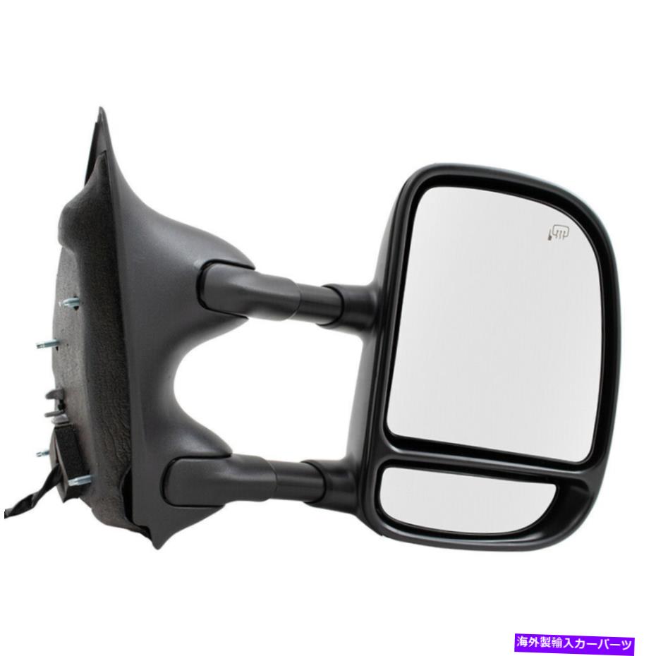クロームカバー Tow Power Mirrorフィット01-07スーパーデューティピックアップエクスカーション乗客の加熱クロム Tow Power Mirror fits 01-07 Super Duty Pickup Excursion Passenger Heated Chrome【並行輸入品】