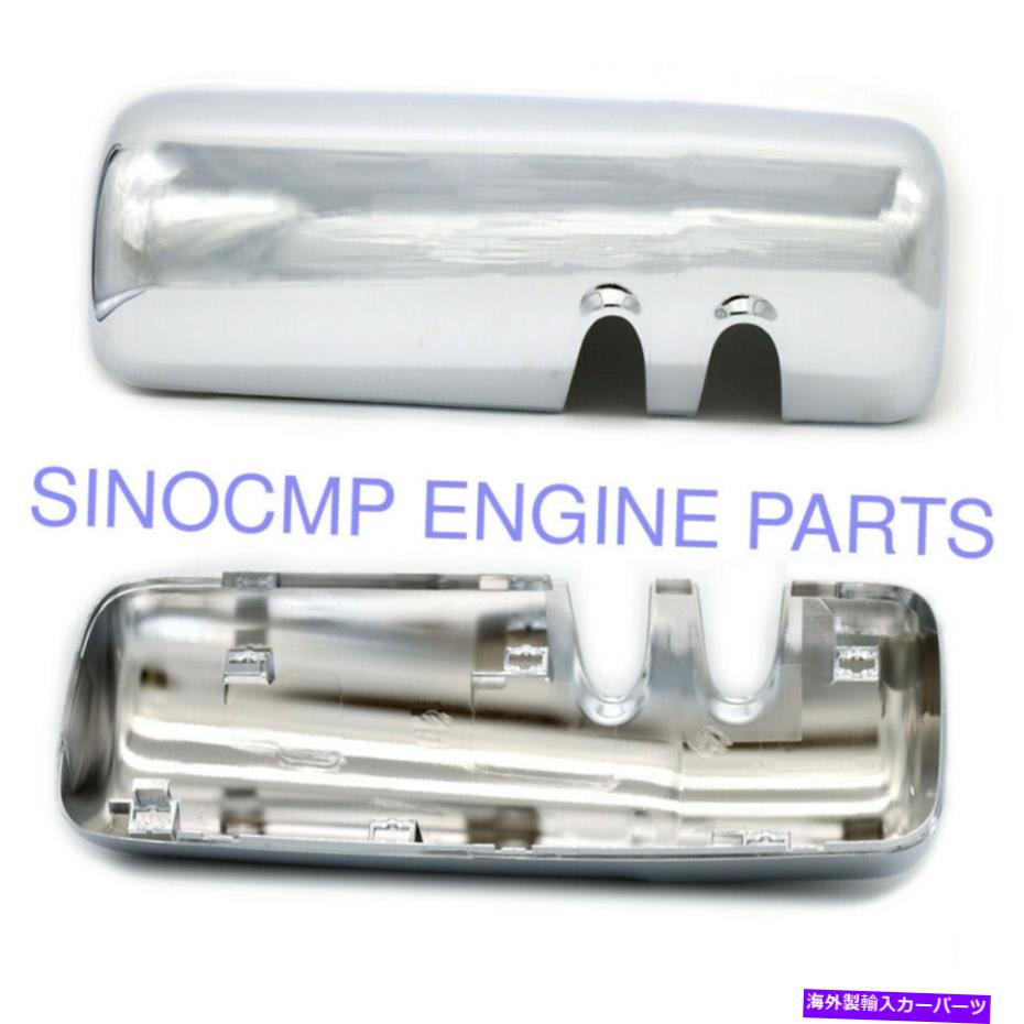 クロームカバー クロムドアミラーはケンワース13+ T680 T880右側と左側のペアをカバーしています Chrome Door Mirror Covers Pair for Kenworth 13+ T680 T880 Right and Left Side【並行輸入品】
