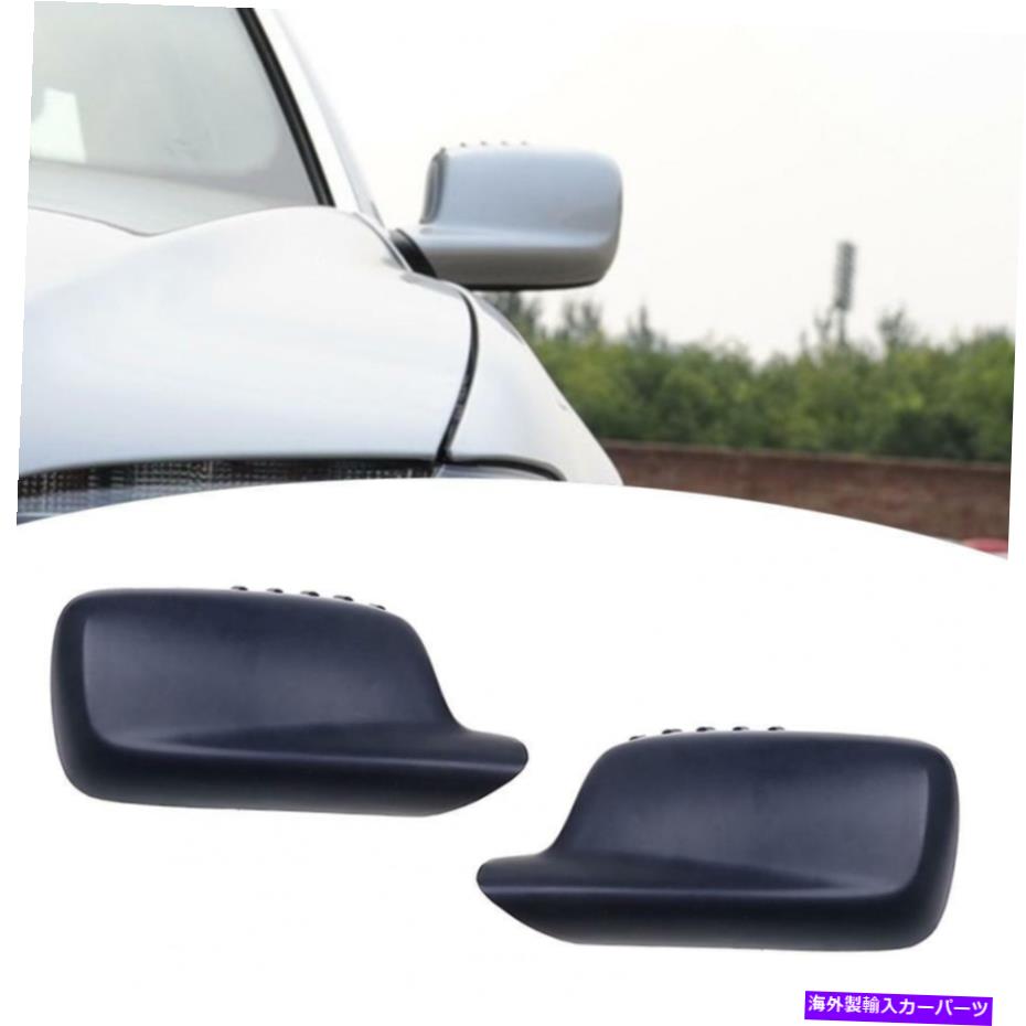 USミラー BMW E65 E66 E67 02-08 E46クーペ/カブリオ00-06用マットブラックサイドミラーカバー Matte Black Side Mirror Covers For BMW E65 E66 E67 02-08 E46 Coupe/ Cabrio 00-06【並行輸入品】