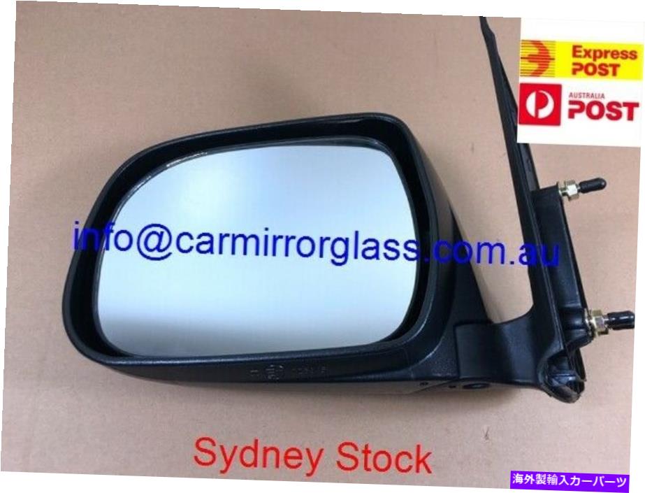 USミラー トヨタ・ハイラックスのための左助手席のドアミラー2005-2015（ブラックマニュアル） LEFT PASSENGER SIDE DOOR MIRROR FOR TOYOTA HILUX 2005 - 2015 (BLACK MANUAL)【並行輸入品】