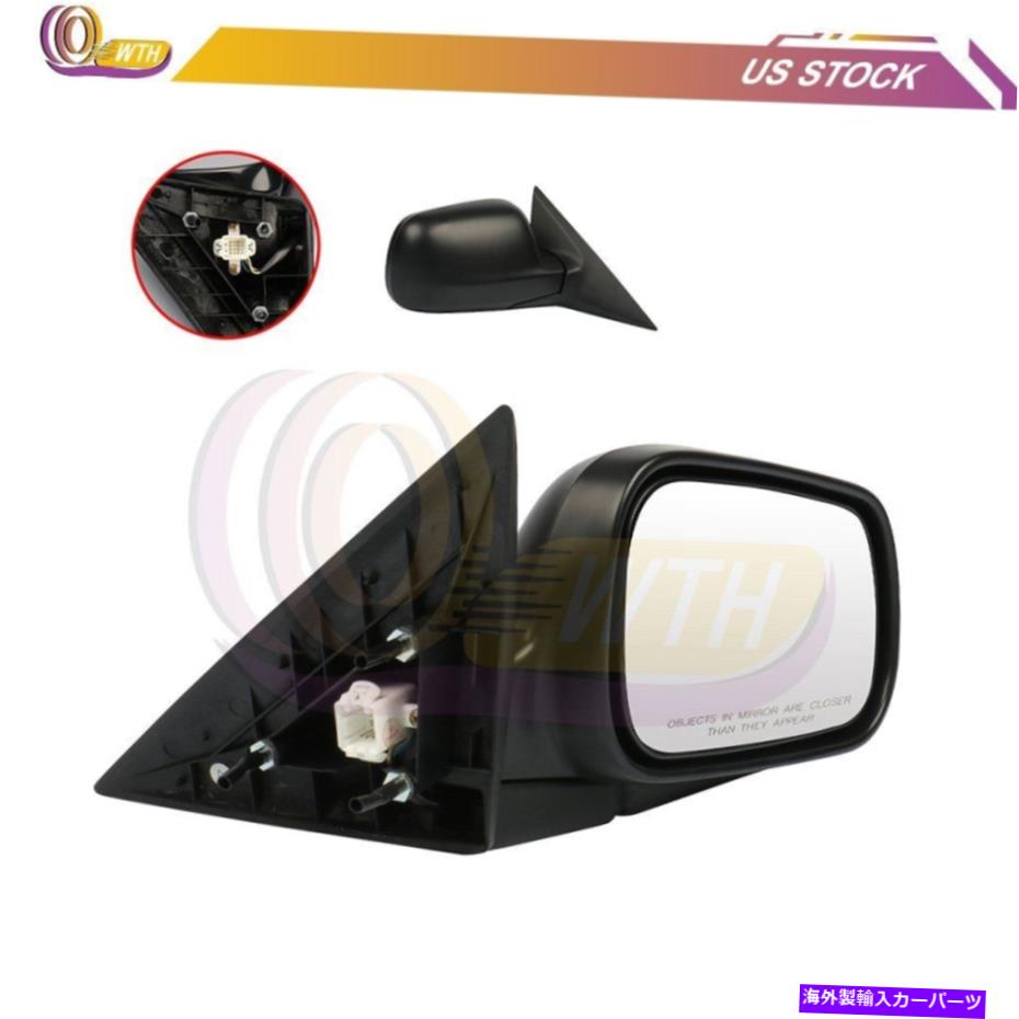 USミラー 1994-1997のパワーエクステリアミラーホンダアコードブラックスムーズフォールド右側 Power Exterior Mirror For 1994-1997 Honda Accord Black Smooth Fold Right Side【並行輸入品】