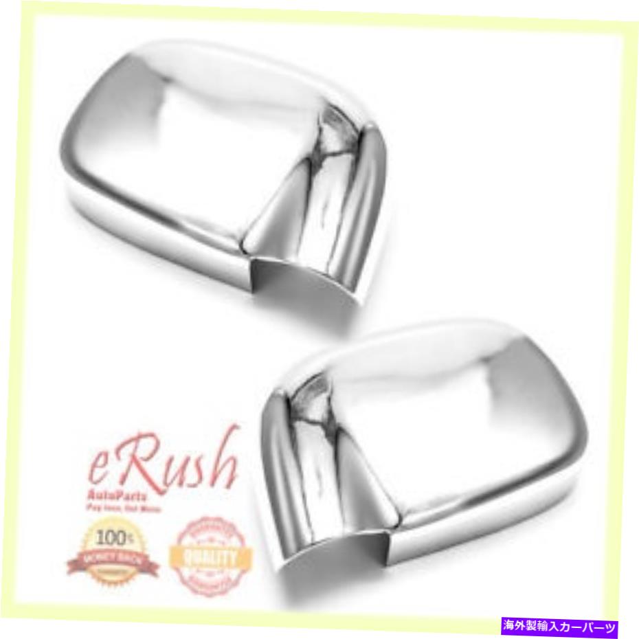 USミラー 2002-2008向けDodge Ram 1500 2500 3500 Chrome Side Mirror Covers 2003 2004 FOR 2002-2008 DODGE RAM 1500 2500 3500 CHROME SIDE MIRROR COVER COVERS 2003 2004【並行輸入品】