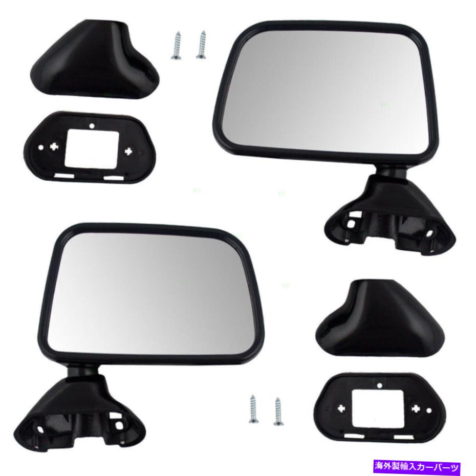 USミラー 新しいペアセットマニュアルサイドテクスチャミラー89-95トヨタピックアップ付き窓窓 New Pair Set Manual Side Textured Mirror for 89-95 Toyota Pickup w/ Vent Window【並行輸入品】 30,745円