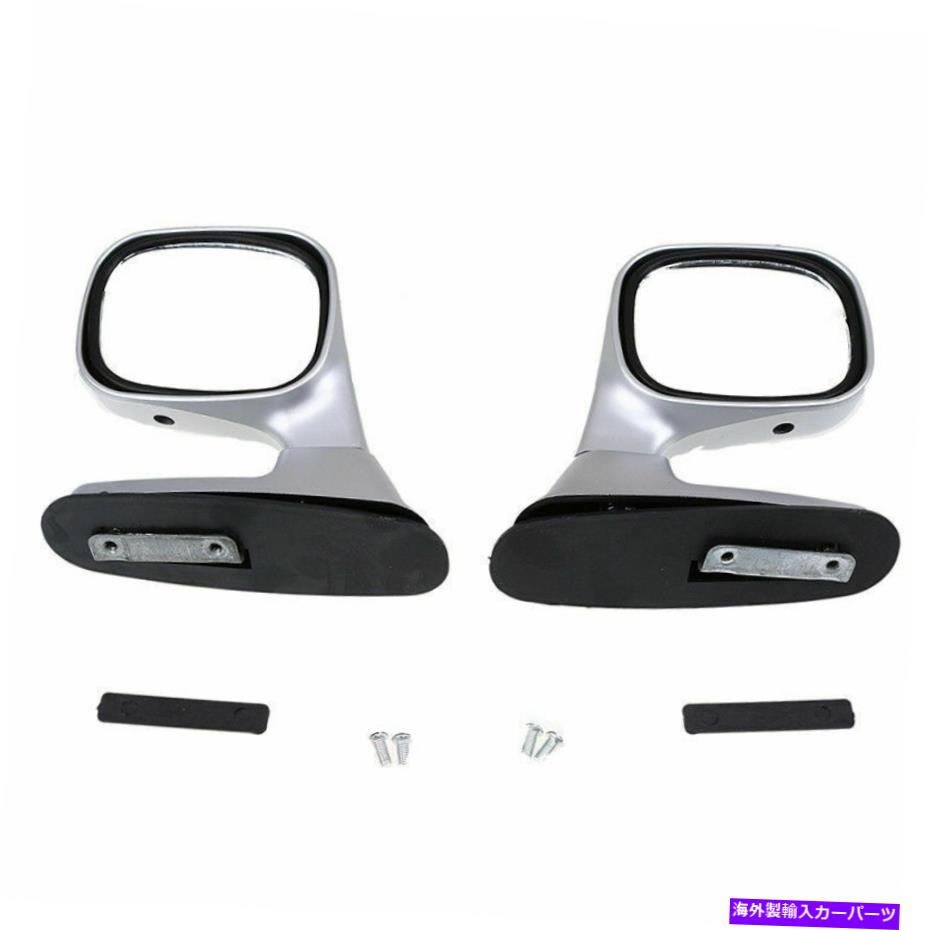 USミラー ペアユニバーサル車車両ドアウィングリアビューフードミラーカバーキャップシルバー Pair Universal Car Vehicle Door Wing Rear View Hood Mirrors Cover Cap Silver【並行輸入品】 30,745円