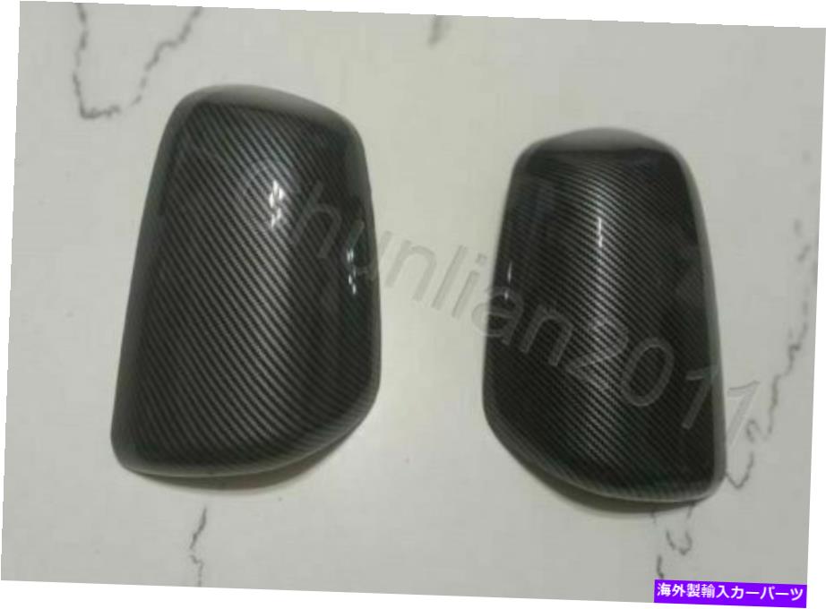 USミラー 2008-2020の三菱ランサーカーボンファイバーのバックサイドミラーカバートリム Rearview Side Mirror Cover Trim for 2008-2020 Mitsubishi Lancer Carbon Fiber【並行輸入品】