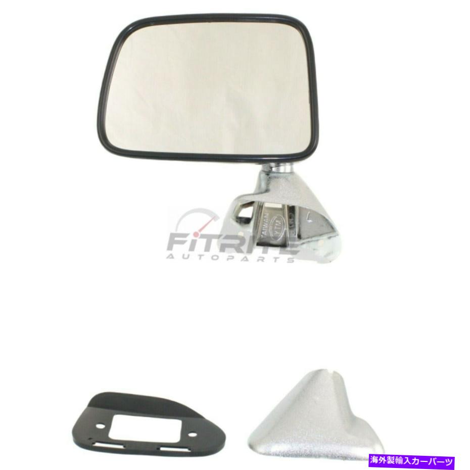 USミラー 87 88 89トヨタ4ランナー2ドア用の新しい左ドライバーサイドマニュアルミラークロム New Left Driver Side Manual Mirror Chrome For 87 88 89 Toyota 4Runner 2-Door【並行輸入品】