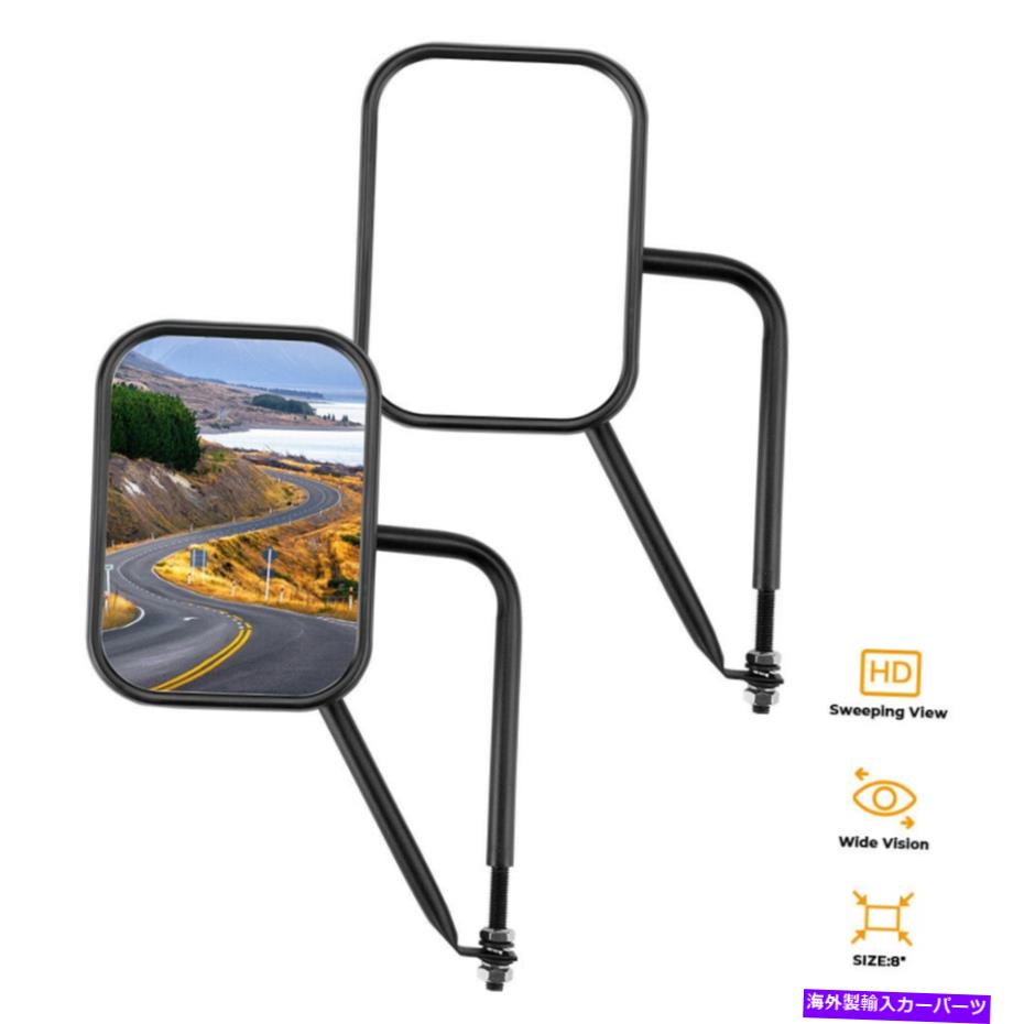 USミラー ミラードアジープラングラーCJ YJ TJ JK JL＆UNLIMITEDのサイドビューからヒンジ Mirrors Doors Hinge Off Side View for Jeep Wrangler CJ YJ TJ JK JL & Unlimited【並行輸入品】