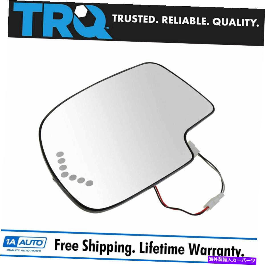 USミラー TRQ加熱ミラーガラスターンシグナル付きシボレーGMCキャデラック用の自動調光LH TRQ Heated Mirror Glass Turn Signal w/o Auto Dimming LH for Chevy GMC Cadillac【並行輸入品】