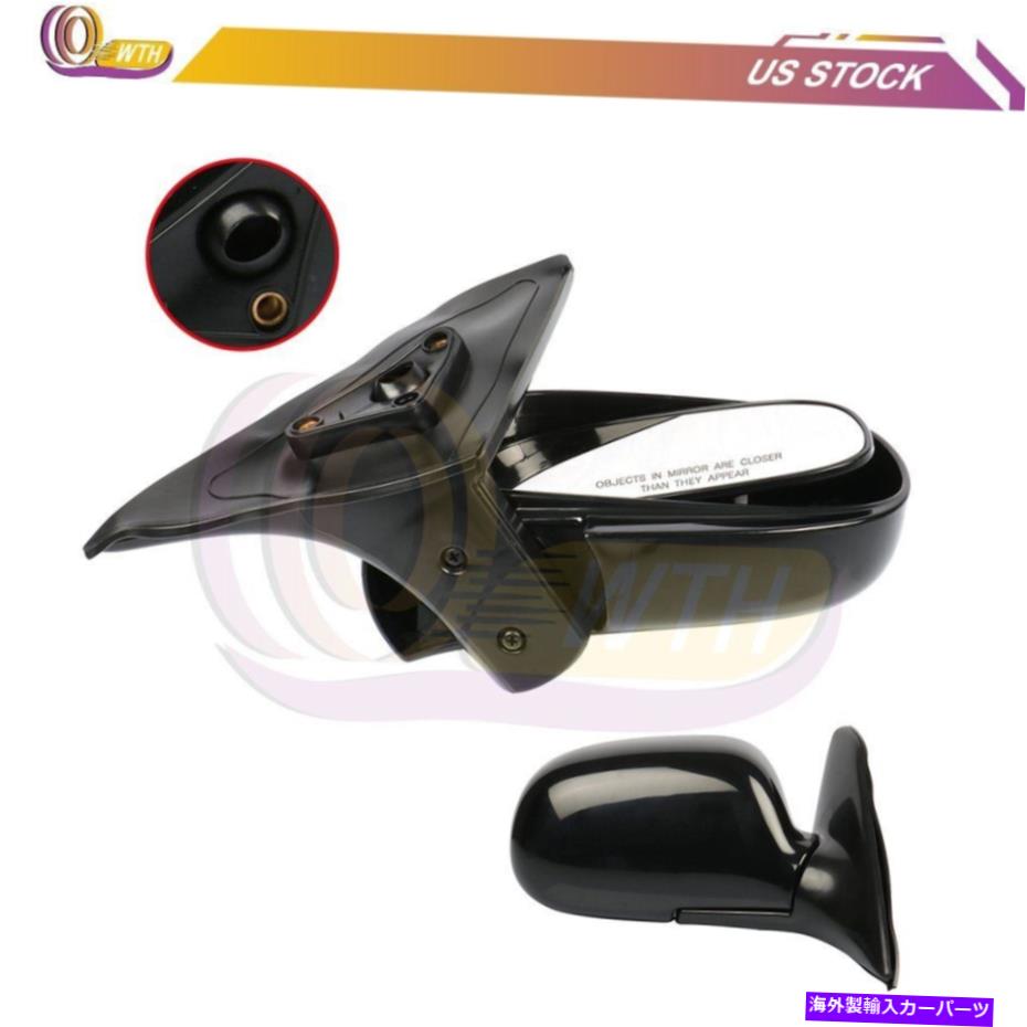 USミラー 1992年から1997年のトヨタカローラ /AE100ブラックテクスチャのための右マニュアルミラー Right Manual Side Mirror For 1992-1997 Toyota Corolla /AE100 Black Textured【並行輸入品】