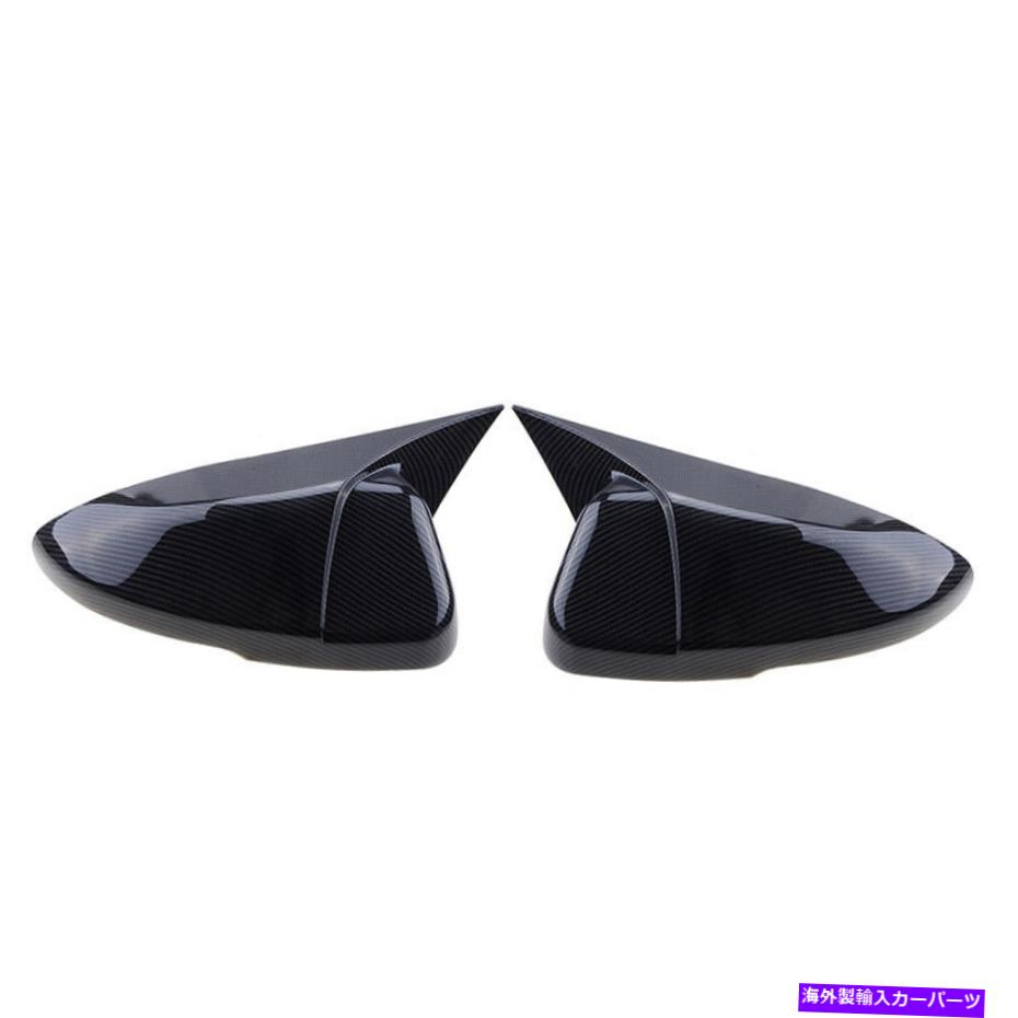 USミラー バックビューサイドミラーキャップカバーカーボンファイバーオックスホーンホンダアコード2018-2021 REARVIEW SIDE MIRROR CAP COVER CARBON FIBER OX HORN FOR HONDA ACCORD 2018-2021【並行輸入品】