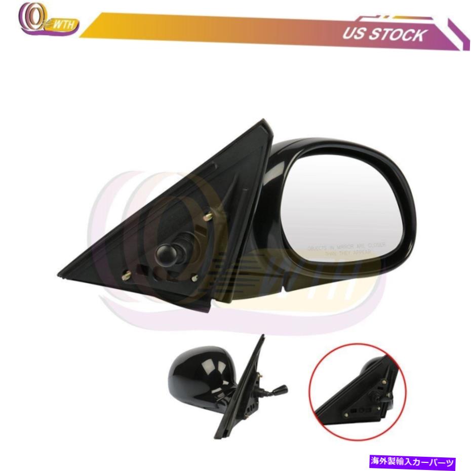 USミラー 1992-1995の手動折りたたみリアミラーホンダシビックブラックスムーズ右側 Manual Fold Rear Mirror For 1992-1995 Honda Civic Black Smooth Right Side【並行輸入品】