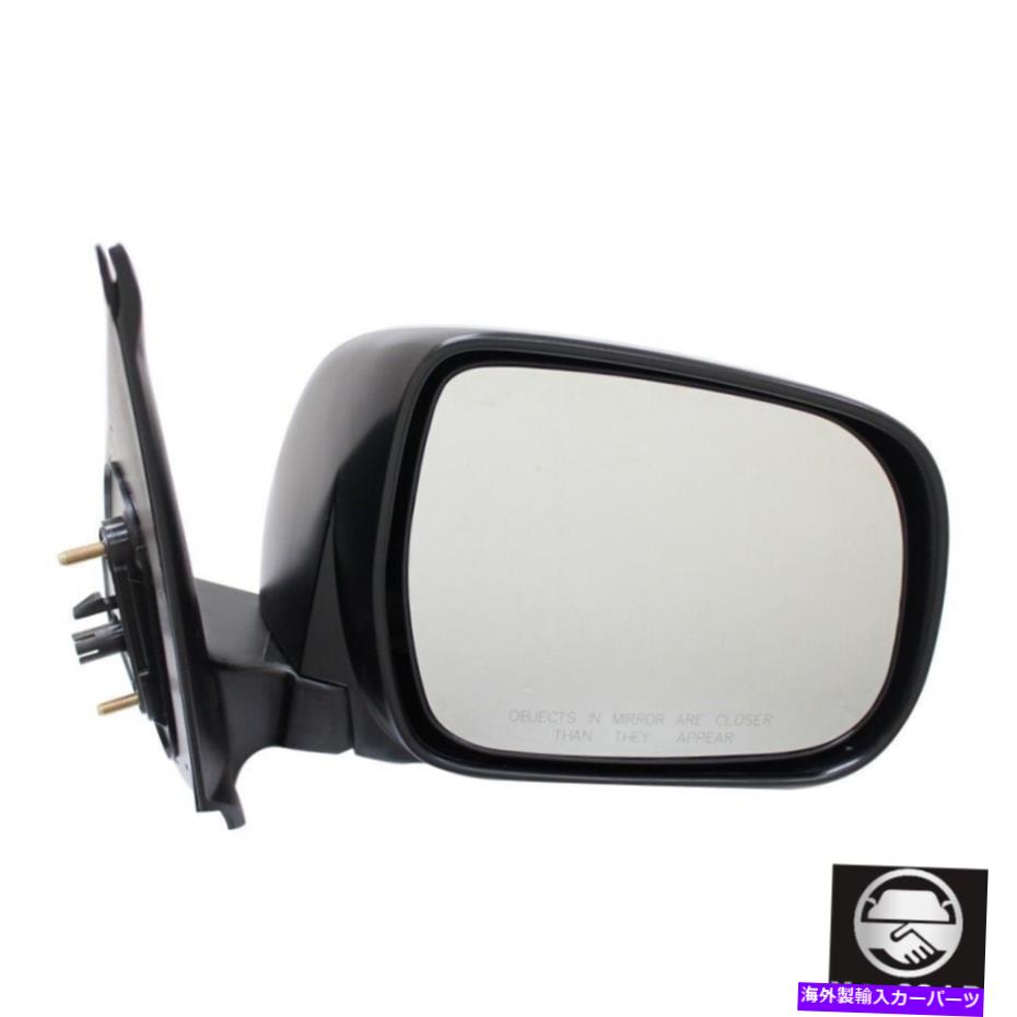 USミラー 05-11トヨタタコマフロントパッカーサイド非加熱ドアミラーマニュアルフォールド For 05-11 Toyota Tacoma Front Passenger Side Non-Heated Door Mirror Manual Fold【並行輸入品】