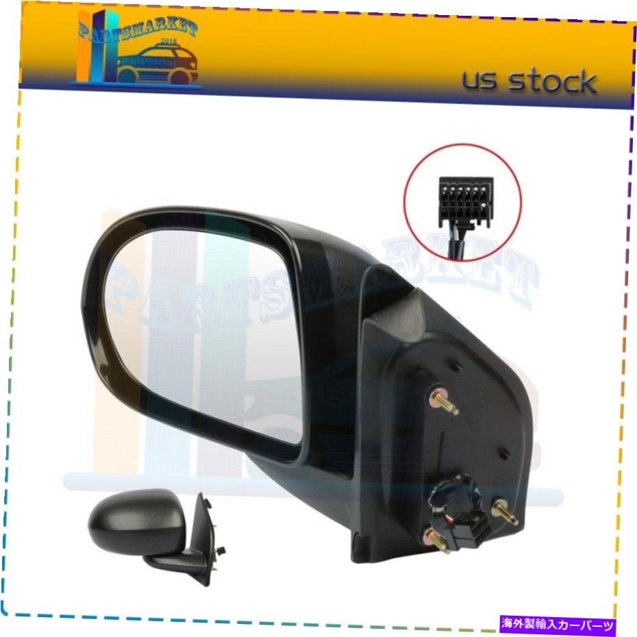 USミラー CH1320263 Jeep Compass 2007-2010パワーマニュアルフォールドブラックミラーの左側 CH1320263 Left Side For Jeep Compass 2007-2010 Power Manual Fold Black Mirror【並行輸入品】