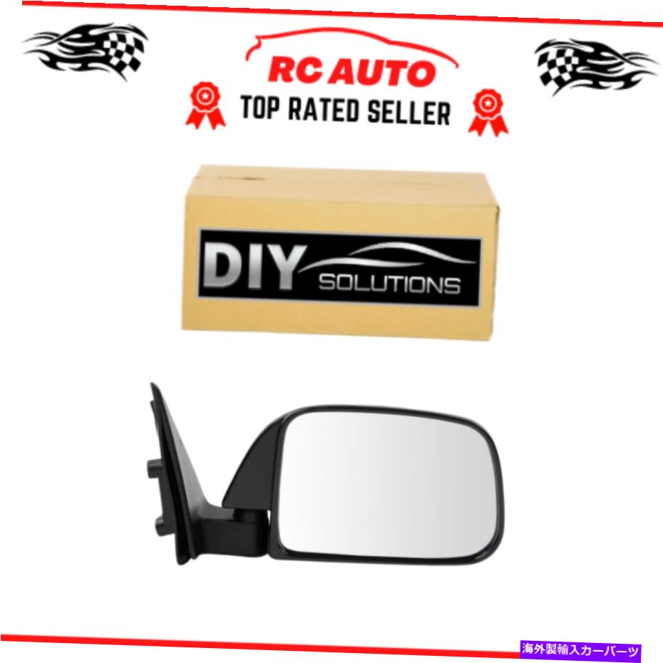 USミラー 89-95トヨタピックアップトラックのマニュアルブラックミラーの乗客側右RH Manual Black Mirror Passenger Side Right RH for 89-95 Toyota Pickup Truck【並行輸入品】