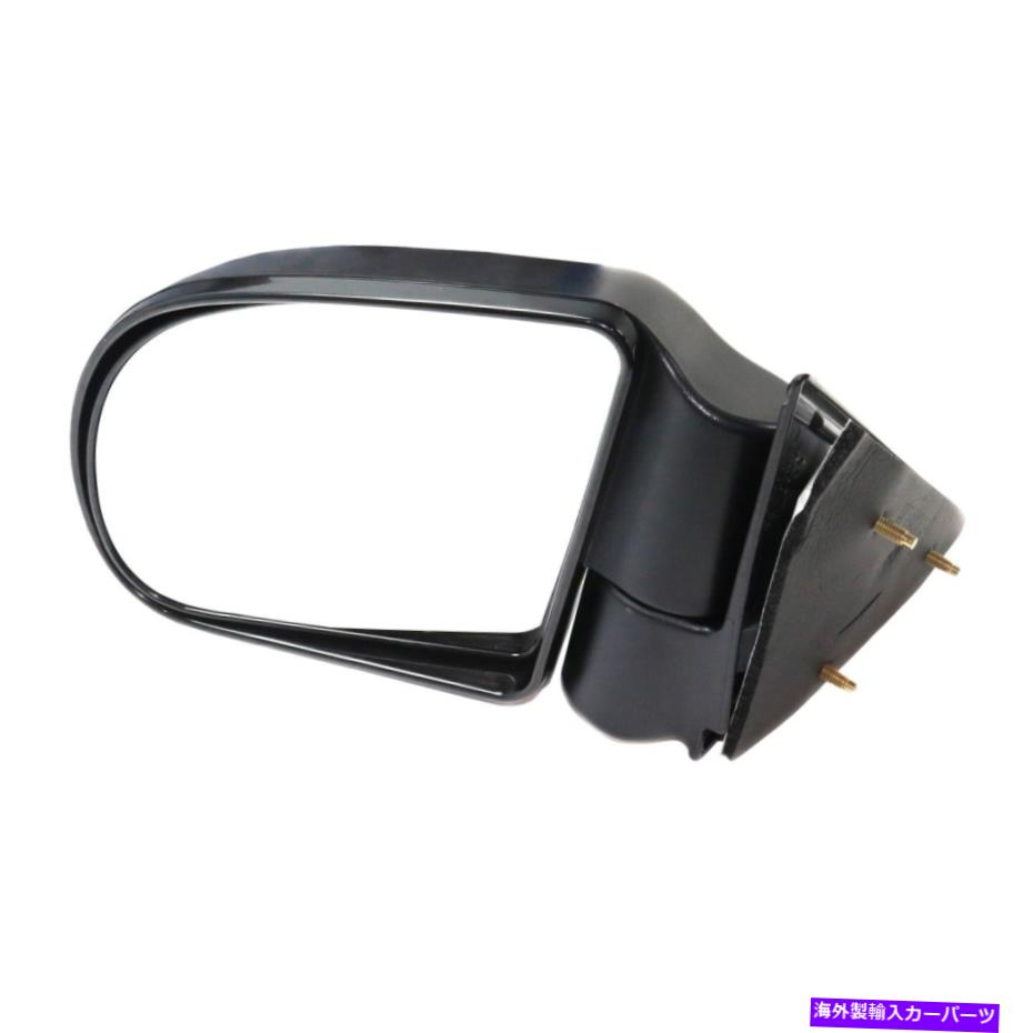 USミラー ブラックテクスチャマニュアルサイドビューミラードライバー側側左lhのブレザーS10ジミー Black Textured Manual Side View Mirror Driver Side Left LH for Blazer S10 Jimmy【並行輸入品】