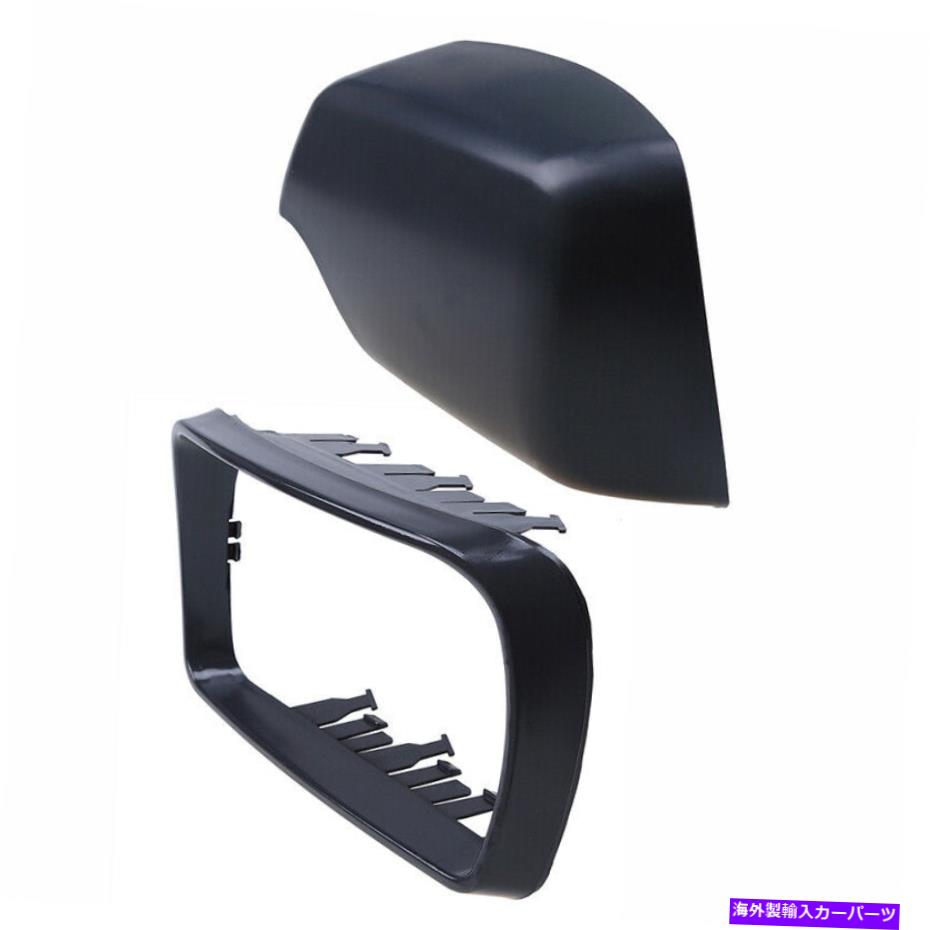 USミラー BMW E53 X5 1999-2006の左側のブラックミラーカバーカバー +リングフレーム Left Side Black Mirror Cover Mirror Cover + Ring Frame For BMW E53 X5 1999-2006【並行輸入品】