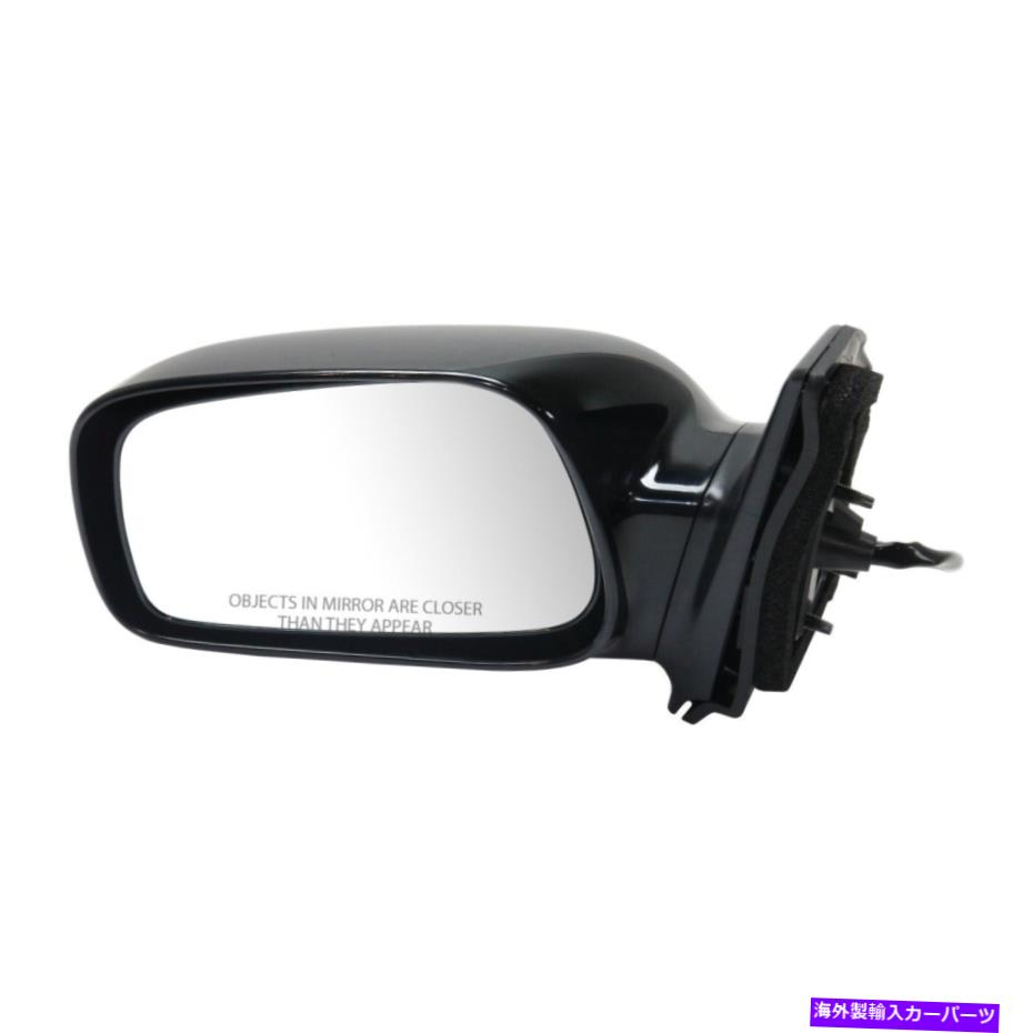 USミラー サイドビューパワーミラースムースブラックドライバーは03-08トヨタカローラのためにLHを去りました Side View Power Mirror Smooth Black Driver Left LH for 03-08 Toyota Corolla【並行輸入品】