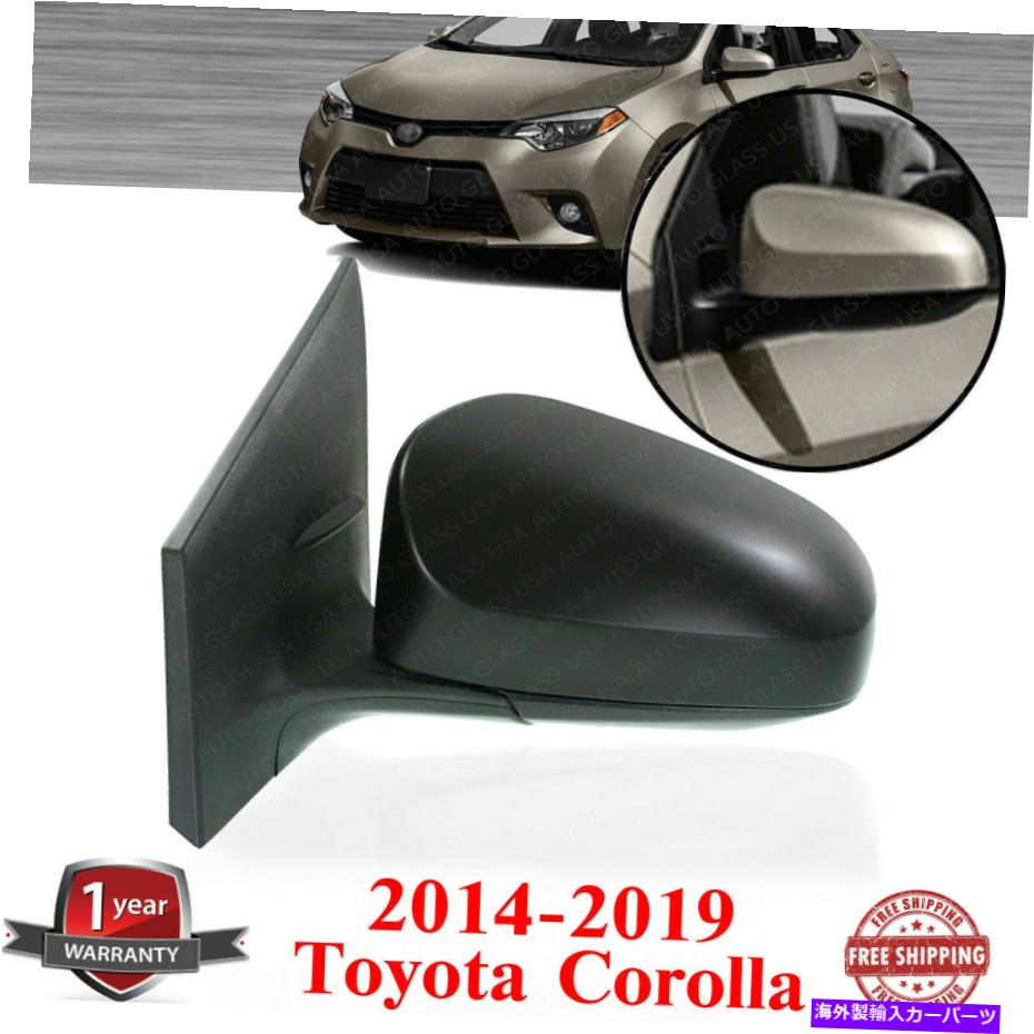 USミラー 2014-2019トヨタカローラのために加熱された左パワーミラーマニュアル折りたたみ Left Power Mirror Manual Folding Heated For 2014-2019 Toyota Corolla【並行輸入品】