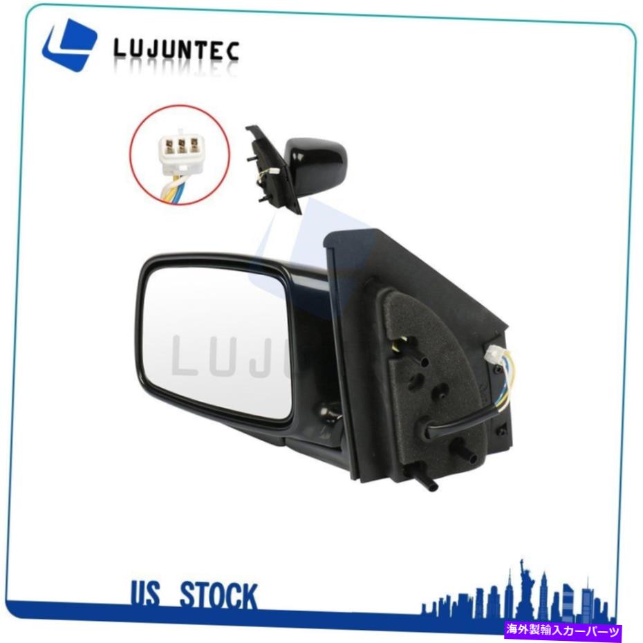USミラー （左）02-07のMitsubishi Lancer EVOモデルマニュアルフォールドに適合するブラックパワーミラー (Left) Black Power Mirror Fits For 02-07 Mitsubishi Lancer EVO MODEL Manual Fold【並行輸入品】