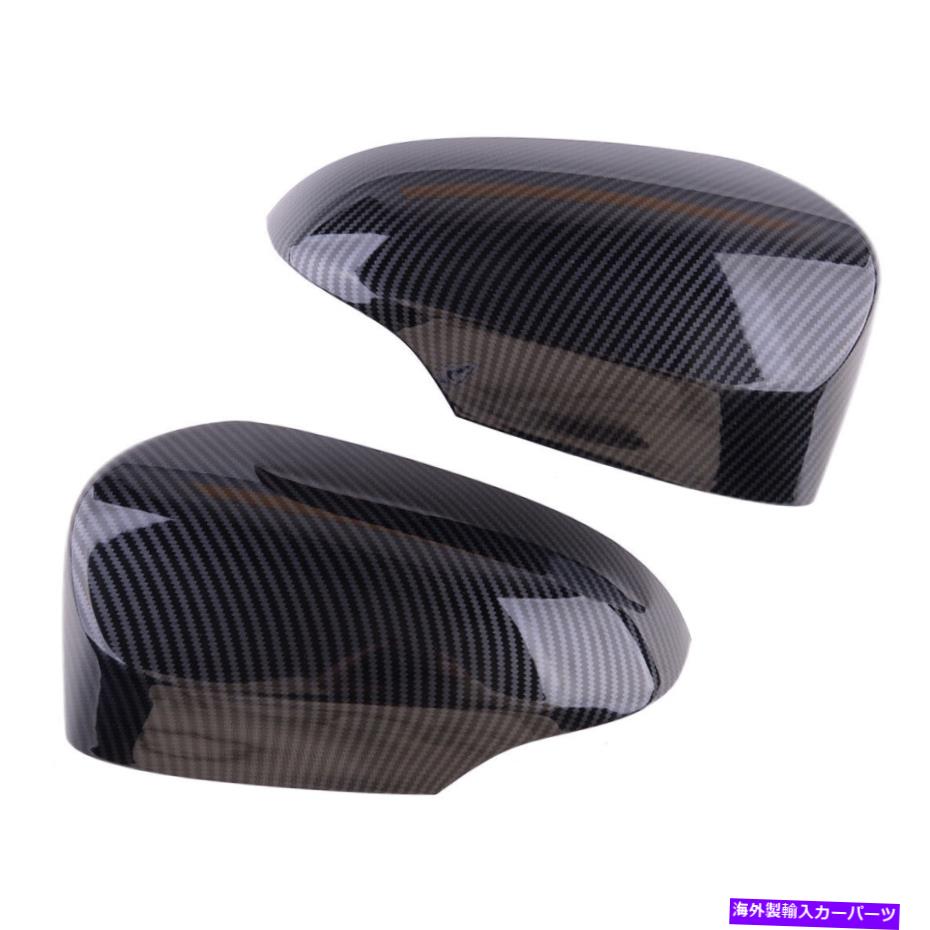 USミラー 2xブラックバックビューサイドミラーカバートリムキャップシェルトヨタカムリ2012-17 2x Black Rearview Side Mirror Cover Trim Cap Shell fit for Toyota Camry 2012-17【並行輸入品】