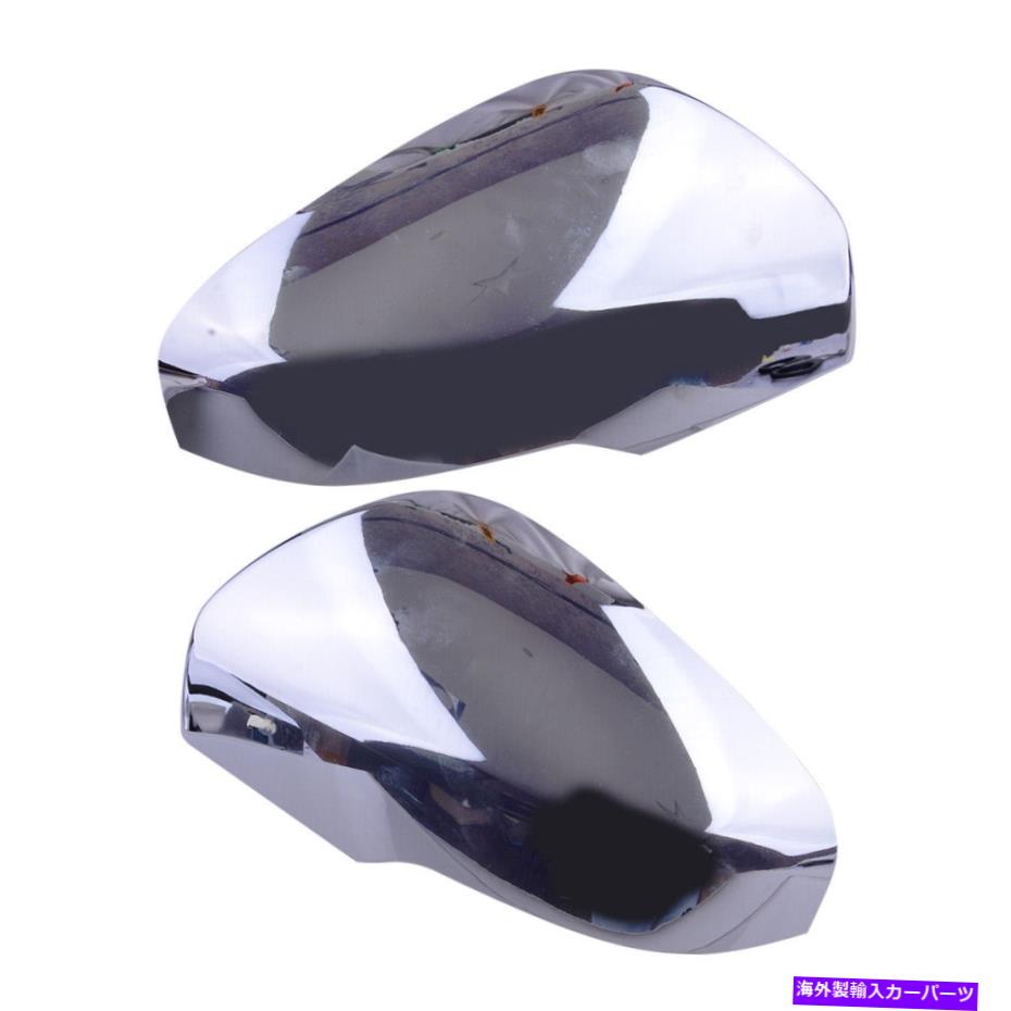 USミラー 2xChromeサイドバックミラーカバートリムスバルフォレスタークロストレックXV A1にフィット 2xChrome Side Rearview Mirror Cover Trim Fit For Subaru Forester Crosstrek XV a1【並行輸入品】