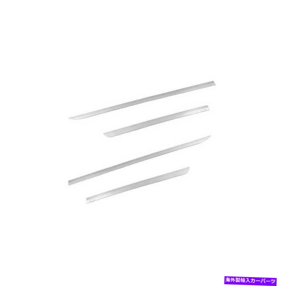 クロームカバー キャデラックXT4 2019-2022クロムスチールドアボディサイドモールディングカバートリム4PCS For Cadillac XT4 2019-2022 Chrome Steel Door Body Side Molding Cover Trim 4PCS【並行輸入品】