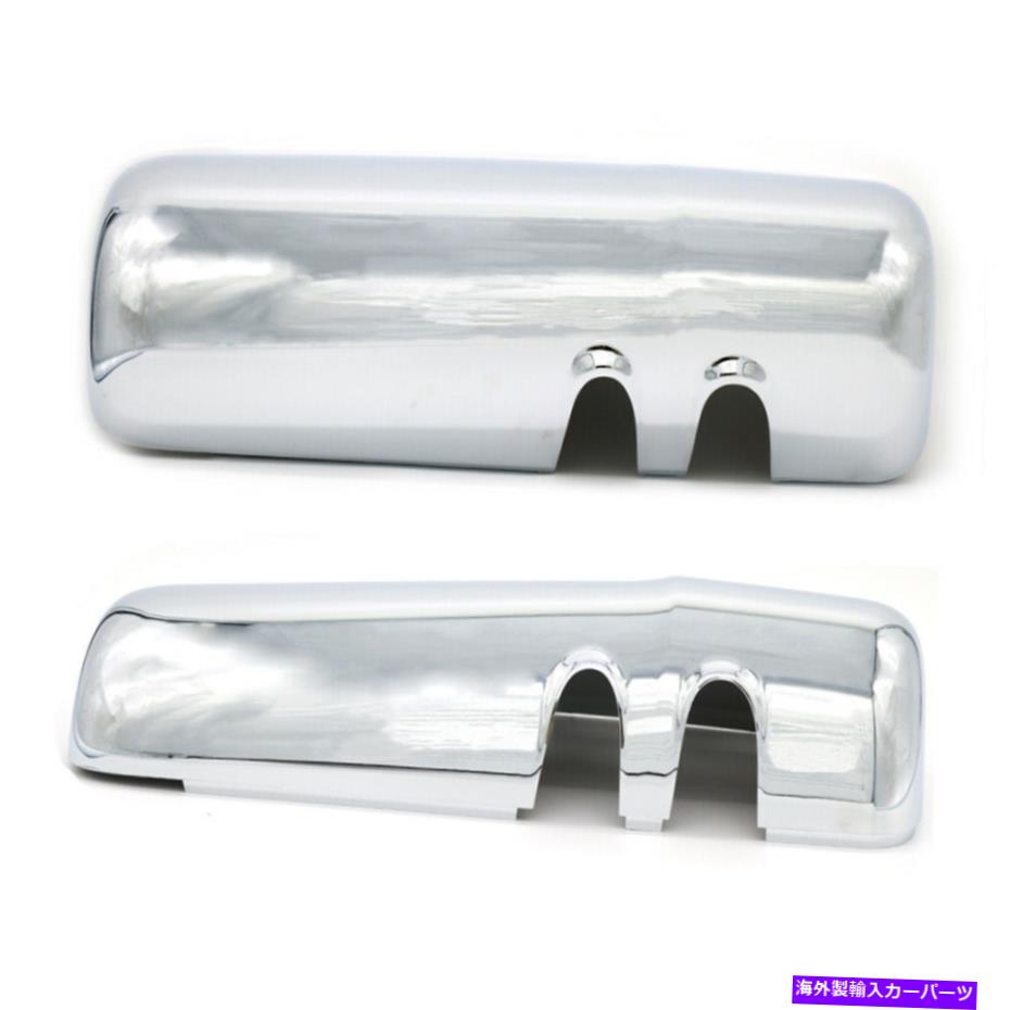 クロームカバー ケンワースのクロムドアミラーカバーT680 T880ペアドライバーと助手席側LH+RH Chrome Door Mirror Cover for Kenworth T680 T880 Pair Driver&Passenger Side LH+RH【並行輸入品】