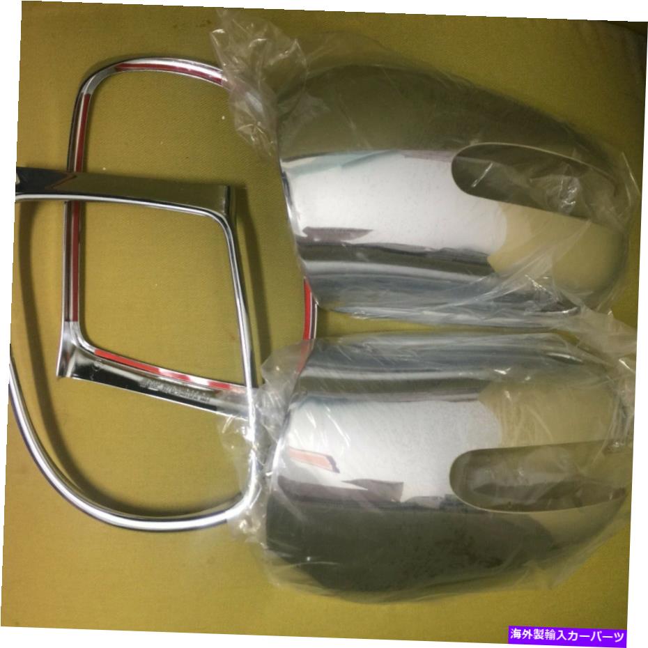 クロームカバー 05-09 M-ベンツW164フロントドアミラーカバー+バックリムクロム4PCS/セット 05-09 M-Benz W164 front door mirror cover+ back rim chrome 4pcs/set【並行輸入品】