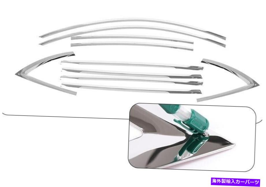 クロームカバー 2020-2021テスラモデルY用のステンレスクロムカーウィンドウストリップカバートリムキット10X stainless chrome Car Window Strip Cover Trim Kit 10x For 2020-2021 Tesla Model Y【並行輸入品】