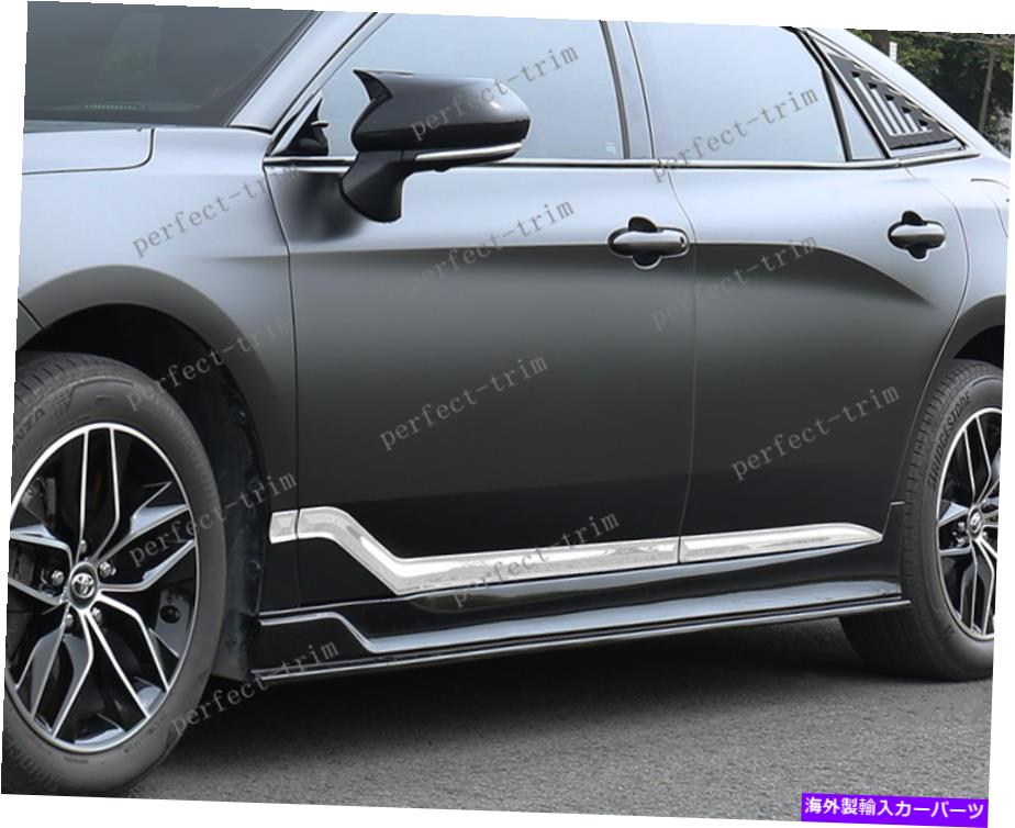 クロームカバー トヨタアバロン2019-2021ステンレスクロムサイドドアボディモールディングカバー6PCS For Toyota Avalon 2019-2021 Stainless Chrome Side Door Body Molding Cover 6PCS【並行輸入品】