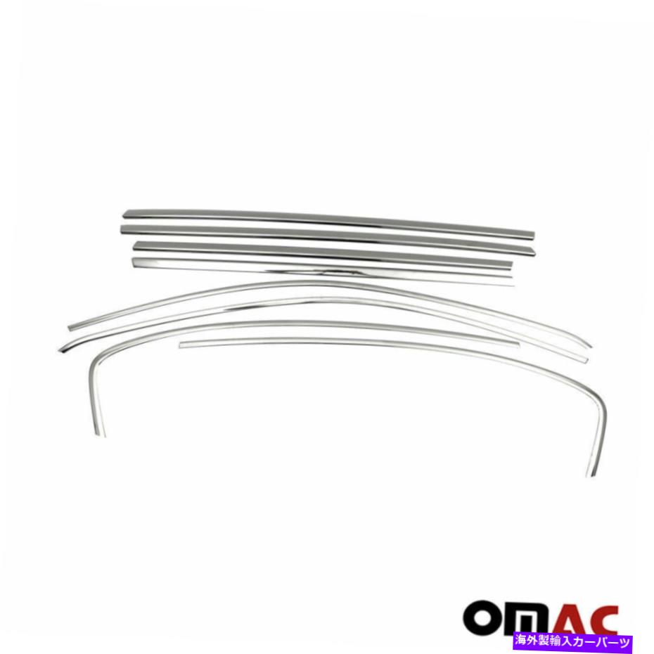 クロームカバー ダーククロムウィンドウフレームトリムS.ダッジネオンセダン向けのスチール8 PCS2016-2020 Dark Chrome Window Frame Trim S. Steel 8 Pcs For Dodge Neon Sedan 2016-2020【並行輸入品】 57,618円