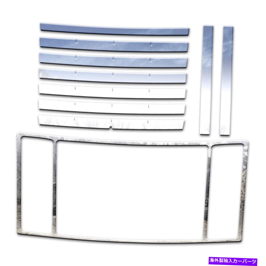 クロームカバー 10p豪華なFXクロムフードベントカバーとハンドルトリムフィット03-09ハマーH2 10p Luxury FX Chrome Hood Vent Cover and Handle Trim fit for 03-09 Hummer H2【並行輸入品】