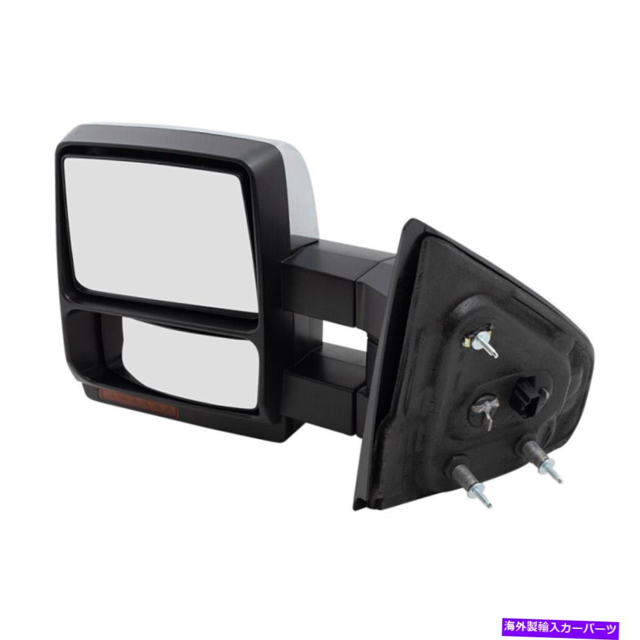 クロームカバー ドライバーパワートウミラー08-14フォードF150ピックアップ用の加熱メモリシグナルクロム Drivers Power Tow Mirror Heated Memory Signal Chrome for 08-14 Ford F150 Pickup【並行輸入品】