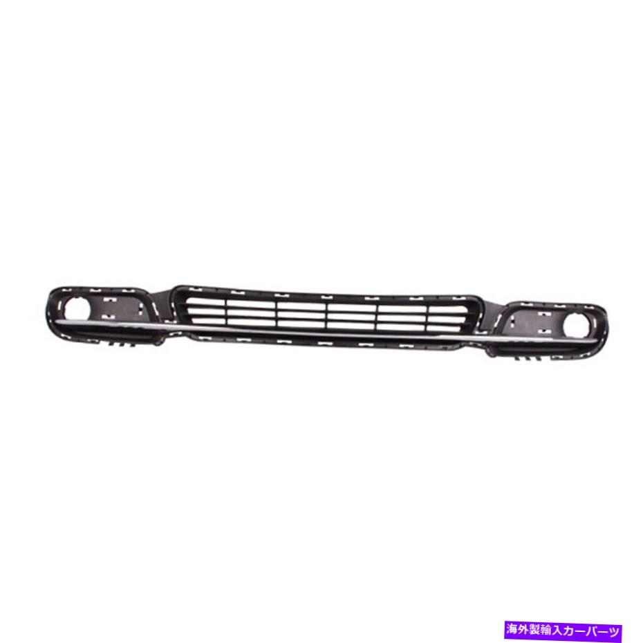 クロームカバー 交換用ブラッククロム/マットTPO/ABSプラスチックフロントバンパーカバーグリル Replacement Black Chrome/Matte TPO/ABS Plastic Front Bumper Cover Grille【並行輸入品】