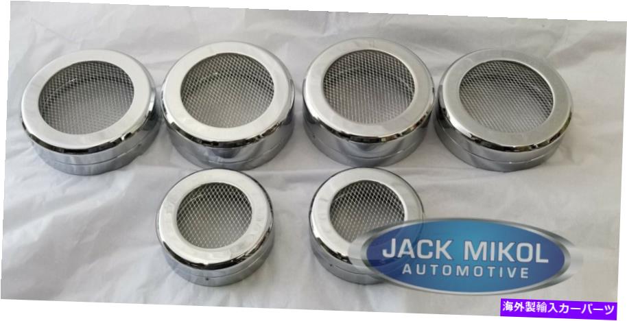 クロームカバー クロムアルミニウムビレット6-PC AC VentsカバーハマーH2 SUV＆SUT MADEAN IN USA Chrome Aluminium Billet 6-pc AC Vents Covers For HUMMER H2 SUV & SUT Made in USA【並行輸入品】