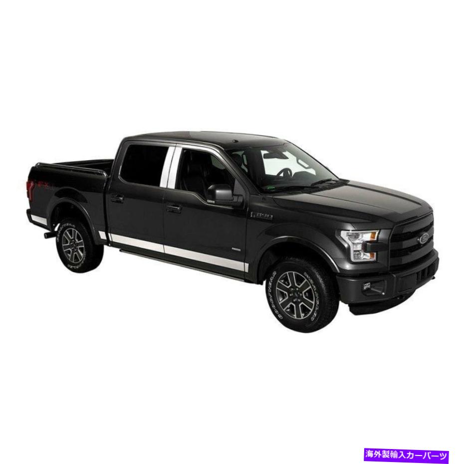 クロームカバー Ford F-150 2015-2020 Putco 9751442ポリッシュドロッカーパネルカバー For Ford F-150 2015-2020 Putco 9751442 Polished Rocker Panel Covers【並行輸入品】