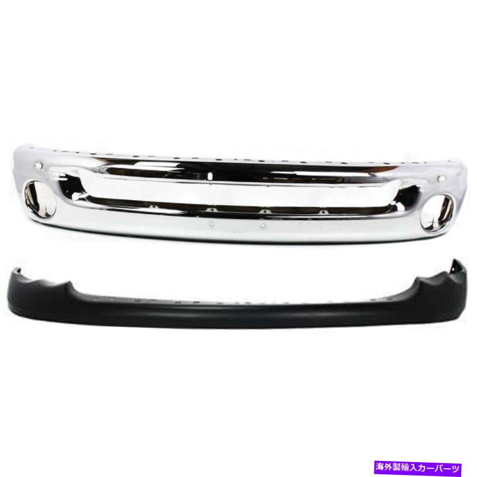 クロームカバー 2002年から2005年のバンパーカバーキット Bumper Cover Kit For 2002-2005 Dodge Ram 1500 Laramie ST SRT-10 SLT Front【並行輸入品】