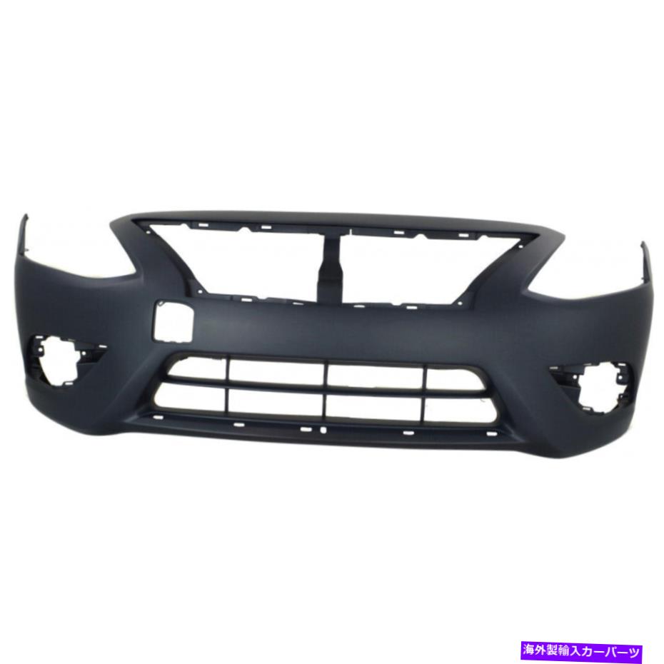 クロームカバー 日産versaバンパーカバー For Nissan Versa Bumper Cover 2015-2018 Front Primed w/Chrome Insert NI1000300【並行輸入品】
