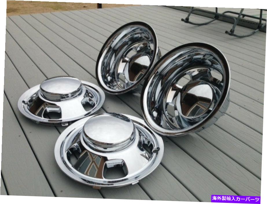 クロームカバー 適合03-18ダッジRAM 3500 17 "二重クロムホイールシミュレーターデュアルライナーカバー Fits 03-18 DODGE RAM 3500 17" Dually Chrome Wheel Simulators Dual Liners Covers【並行輸入品】|Us Custom Parts Shop USDM