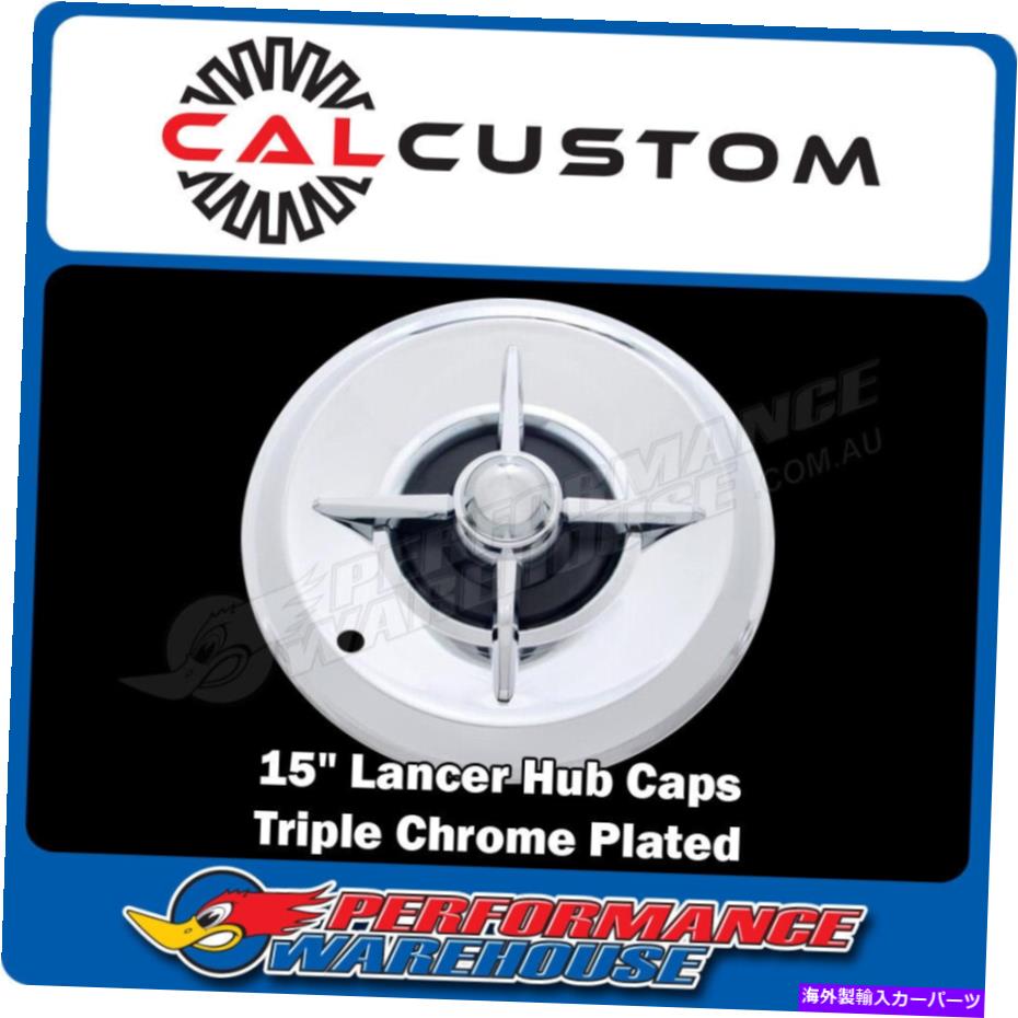 クロームカバー 15インチクロムランサースタイルハブキャップホイールカバー4、カスタム、クラシックのセット 15 Inch Chrome Lancer Style Hubcaps Wheel Covers set of 4, Custom, Classic【並行輸入品】