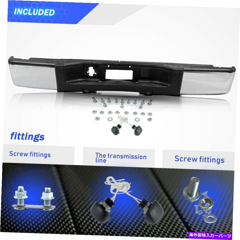 クロームカバー 2007-2010シボレーシルバラード/GMCシエラ2500 3500hd w/oリアステップクロムバンパー For 2007-2010 Chevy Silverado/GMC Sierra 2500 3500HD w/o Rear Step Chrome Bumper【並行輸入品】