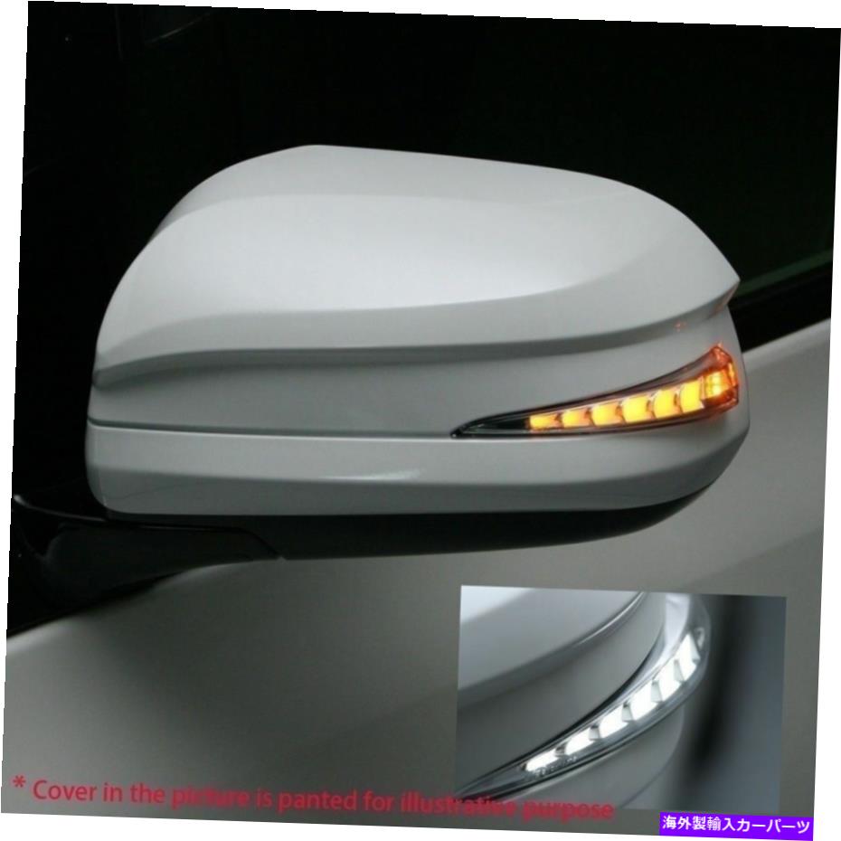 クロームカバー トヨタハイランダーとアルファードLEDブリンカーの場合、黒いカバーDRLブルー For Toyota Highlander and Alphard LED Blinkers, Black Cover DRL Blue【並行輸入品】