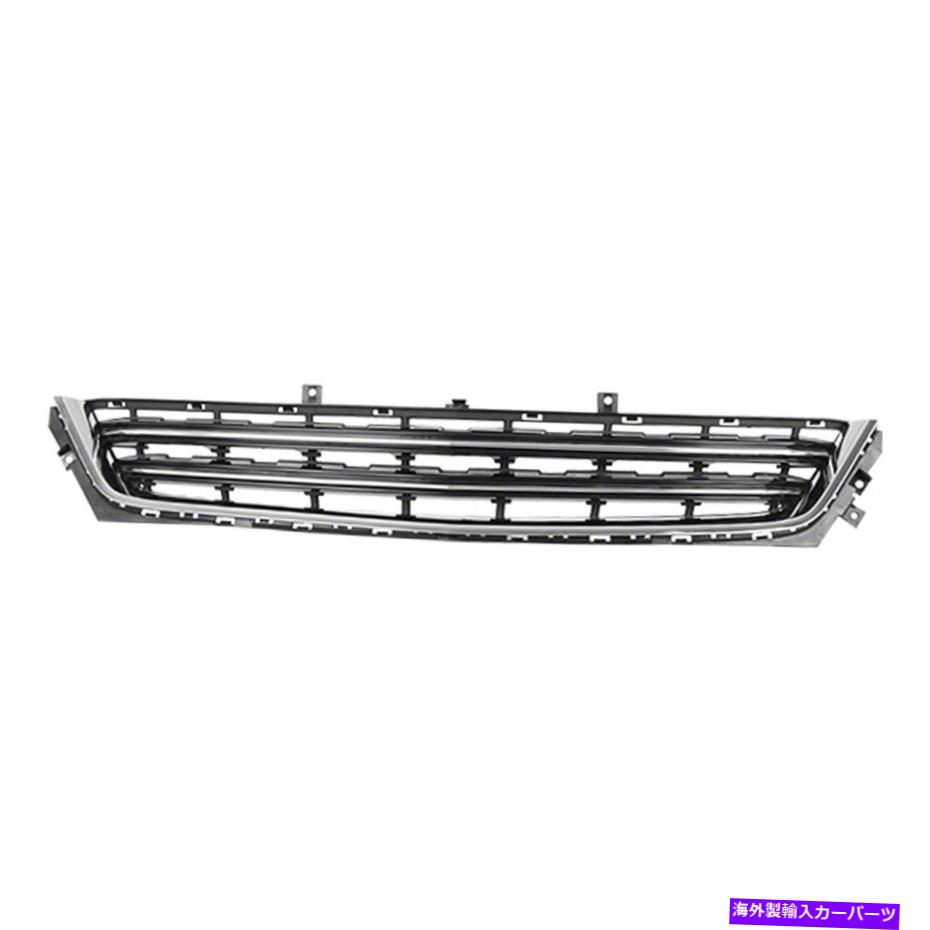 クロームカバー 交換用ブラッククロムTPOプラスチックフロントバンパーカバーグリル Replacement Black Chrome TPO Plastic Front Bumper Cover Grille【並行輸入品】